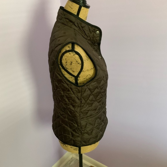 Eddie Bauer Goose Down Quilted Vest Brown Sz Small - Picture 3 of 5